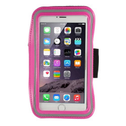 Спортна лента за ръка от неопрен за телефон с размери до 155x85 – цвят розов