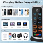 660W док станция с 10 порта - 6 USB Type-C и 4 USB изхода - 1