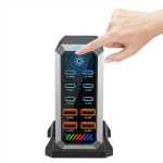 660W док станция с 10 порта - 6 USB Type-C и 4 USB изхода - 0