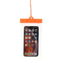 Универсален водоустойчив калъф за телефони с размери до 190x100 – оранжев 
