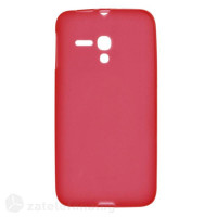 Силиконов калъф за Alcatel One Touch Pop D5 - червен