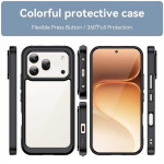 Силиконов гръб Rugged Armor за Honor 600/600 Pro - черна рамка - 2