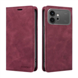 Калъф страничен flip марка BETOPNICE за Honor 600/600 Pro – винено червен