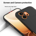 Силиконов гръб с верижка за Honor 600 - черен - 0