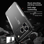 Алуминиев гръб за Honor 600 Pro - черен със сребрист ръб - 1 Алуминиев гръб за Honor 600 Pro - черен със сребрист ръб - 1