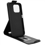 Кожен калъф flip за Honor 600 Smart - черен - 0 Кожен калъф flip за Honor 600 Smart - черен - 0
