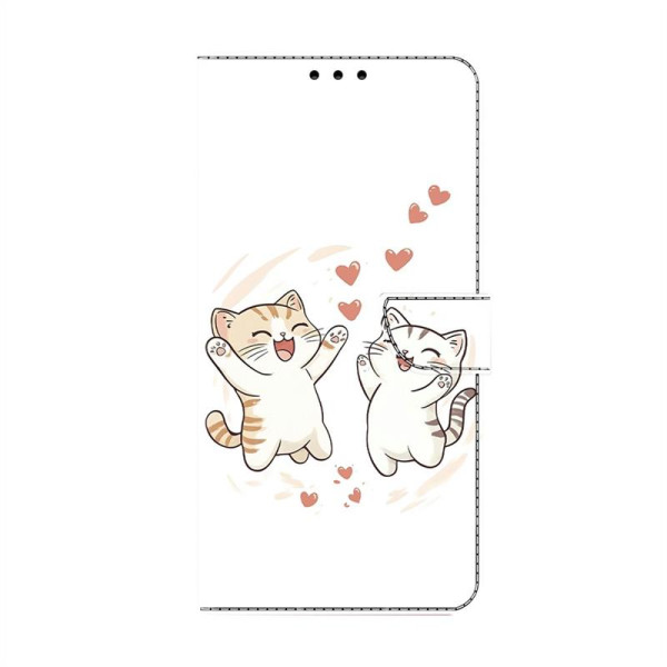 Кожен калъф тип портмоне за Honor 600 Lite - котенца Кожен калъф тип портмоне за Honor 600 Lite - котенца