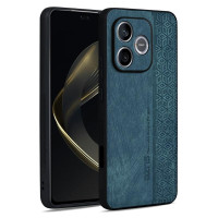 Силиконов гръб с покритие от кожа марка AZNS за Honor 600 Lite - зелен