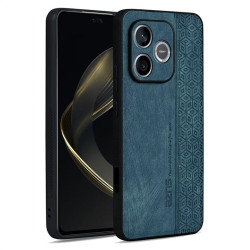 Силиконов гръб с покритие от кожа марка AZNS за Honor 600 Lite - зелен