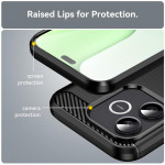 Силиконов гръб Rugged Armor за Honor 600 Lite - черен - 0