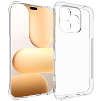 Силиконов гръб с подсилени ръбове за Honor 600 Lite - прозрачен