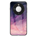 Силиконов кейс със стъклен гръб за Honor Magic8 Lite - лилаво небе Силиконов кейс със стъклен гръб за Honor Magic8 Lite - лилаво небе