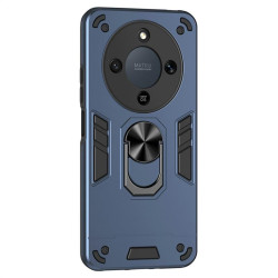 Хибриден гръб със стойка за Honor Magic8 Lite - син