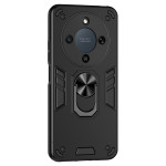 Хибриден гръб със стойка за Honor Magic8 Lite - черен