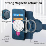 Кожен калъф страничен flip марка CaseNeo за Honor Magic8 Lite – син - 2