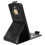 Кожен калъф flip за Honor Magic8 Lite - черен - 1 Кожен калъф flip за Honor Magic8 Lite - черен - 1