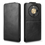 Кожен калъф flip за Honor Magic8 Lite - черен - 0 Кожен калъф flip за Honor Magic8 Lite - черен - 0