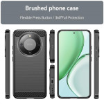 Силиконов гръб Rugged Armor за Honor Magic8 Lite - черен - 2
