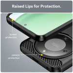 Силиконов гръб Rugged Armor за Honor Magic8 Lite - черен - 0