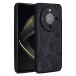 Силиконов гръб с покритие от кожа марка AZNS за Honor Magic8 Lite - черен