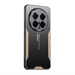 Алуминиев гръб за Honor Magic8 Pro - черен със златиста рамка