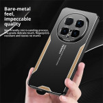 Алуминиев гръб за Honor Magic8 Pro - черен със златиста рамка - 0