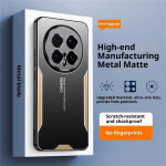 Алуминиев гръб за Honor Magic8 Pro - черен със златиста рамка - 2