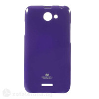 Гланциран силиконов калъф марка Mercury с лъскави частици за HTC Desire 516 &ndash; лилав