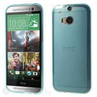 Силиконов калъф за HTC One M8 - син