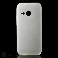 Силиконов калъф за HTC One mini 2 - бял
