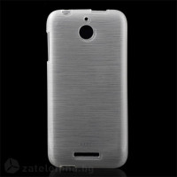 Силиконов калъф с бонбонена текстура за HTC Desire 510 – бял