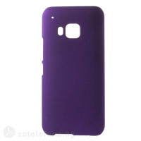 Пластмасов калъф за HTC One M9 с пясъчна текстура - лилав