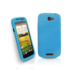 Силиконов калъф за HTC One S - светло син