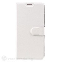 Кожен калъф тип портмоне за HTC U Ultra - бял