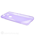 Силиконов калъф за Huawei Nova със S-образен дизайн - лилав - 1