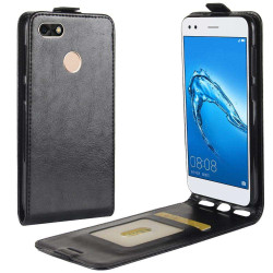 Кожен калъф flip за Huawei Ascend P9 Lite mini - черен