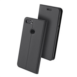 Тънък калъф страничен flip марка DUX DUCIS за Huawei P Smart &ndash; тъмно сив