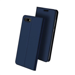 Тънък калъф страничен flip марка DUX DUCIS за Huawei Y5 2018 &ndash; тъмно син