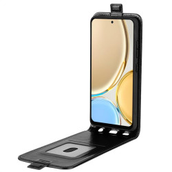 Кожен калъф flip за Honor Magic4 Lite 5G - черен