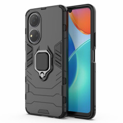 Хибриден гръб със стойка за Honor X7 - черен