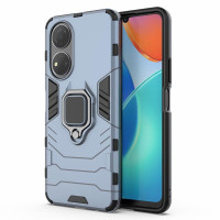 Хибриден гръб със стойка за Honor X7 - стоманено син