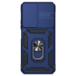 Хибриден гръб със стойка за Honor X7 - тъмно син - 1