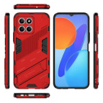 Хибриден гръб със стойка марка BIBERCAS за Honor X8 5G - червен - 1
