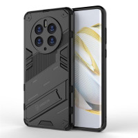 Хибриден гръб със стойка марка BIBERCAS за Huawei Mate 50 Pro - черен