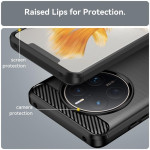 Силиконов гръб Rugged Armor за Huawei Mate 50 Pro - черен - 0