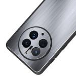Алуминиев гръб за Huawei Mate 50 Pro - сребрист - 0