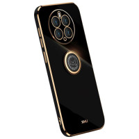 Хибриден гръб със стойка тип пръстен марка XINLI за Huawei Mate 50 Pro - черен