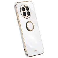 Хибриден гръб със стойка тип пръстен марка XINLI за Huawei Mate 50 Pro - бял