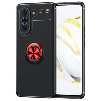 Силиконов гръб със стойка тип пръстен за Huawei Nova 10 - червен