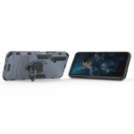 Хибриден гръб със стойка за Huawei Nova 5T - стоманено син - 0